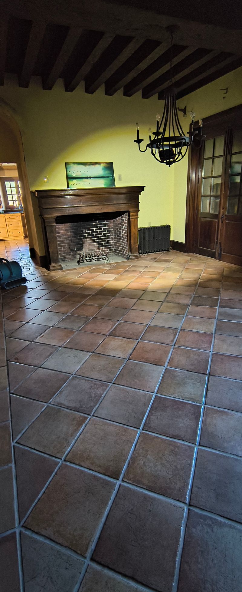 Cleaned interior spaces